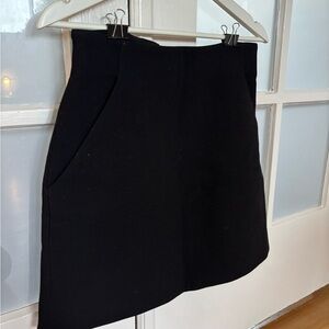 & Other Stories Black A-Line Mini Skirt